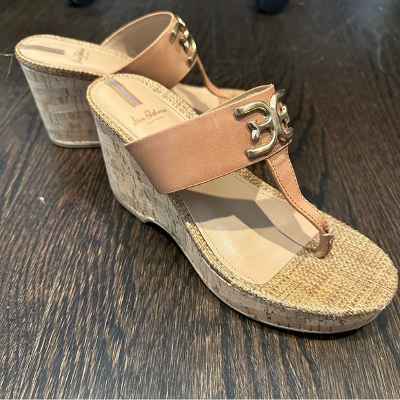 Sam Edelman Women’s Yardlie Tan Cork Wedge Platform Sandals Size 8.5M - Picture 1 of 8